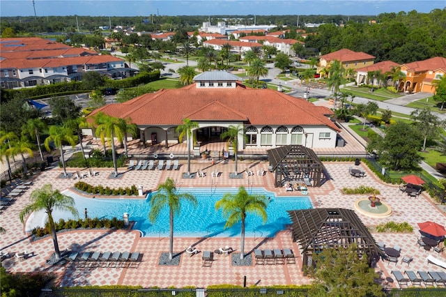 view of pool with a patio