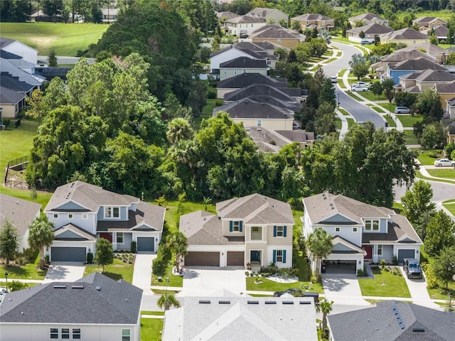 bird's eye view featuring a residential view