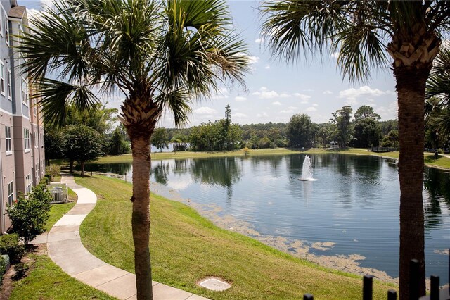 view of water feature