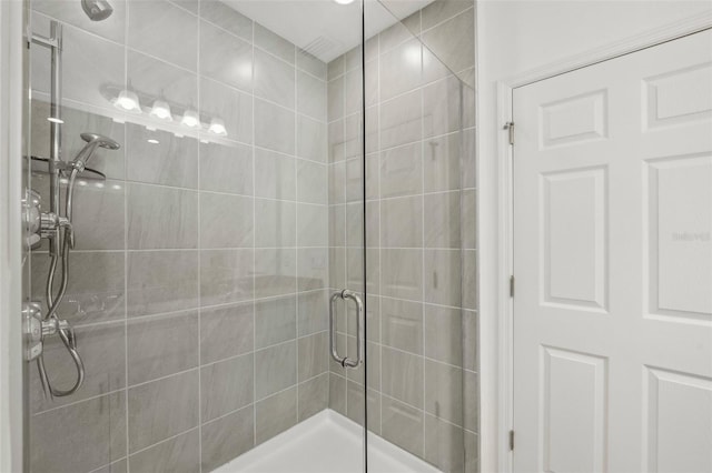 bathroom with an enclosed shower