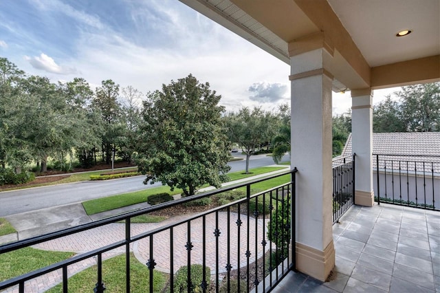 view of balcony