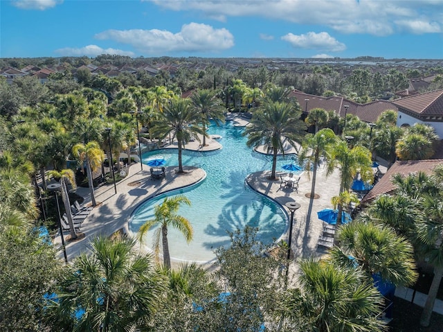 birds eye view of property