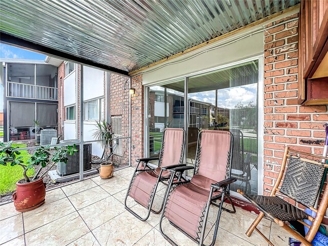 view of sunroom