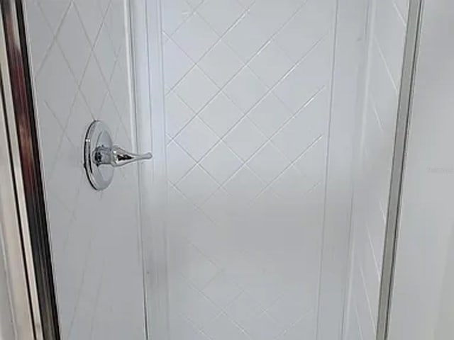 room details with a tile shower