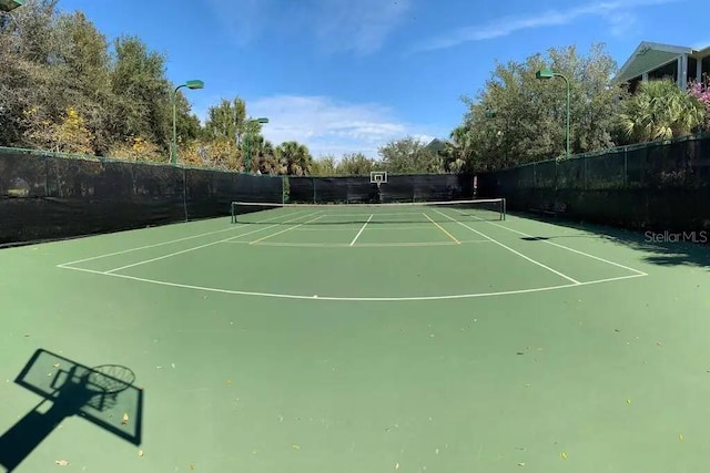 view of sport court