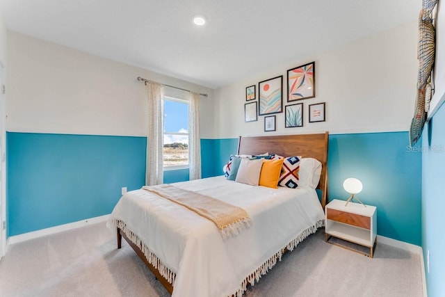 bedroom featuring carpet flooring