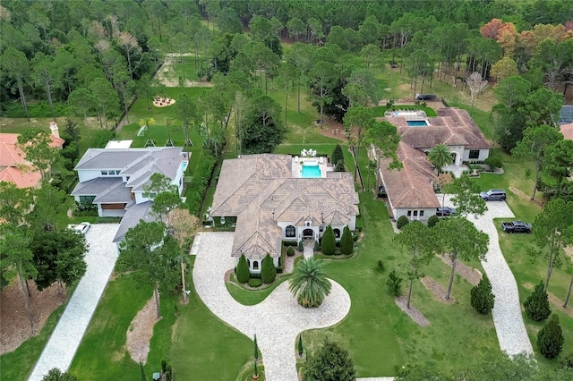 birds eye view of property