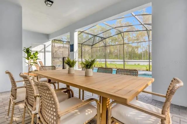 view of dining space