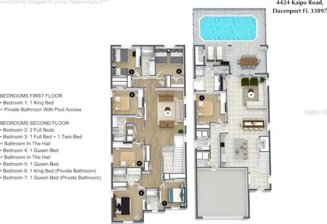 4424 Kaipo Rd, Davenport, FL 33897 - floor plan