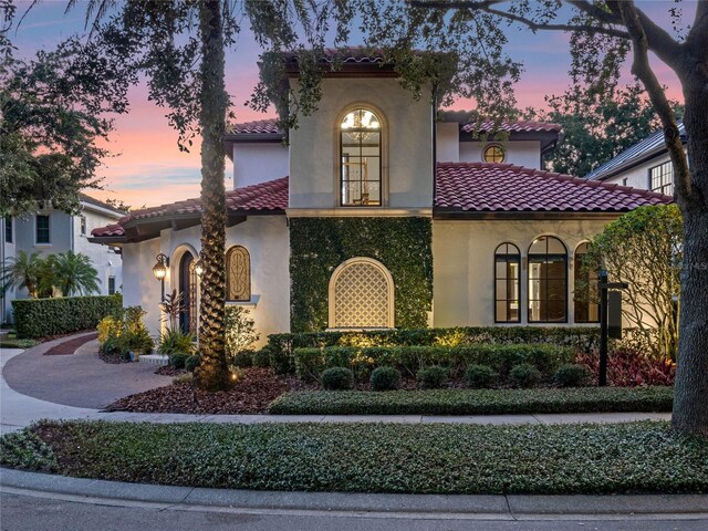 view of mediterranean / spanish house