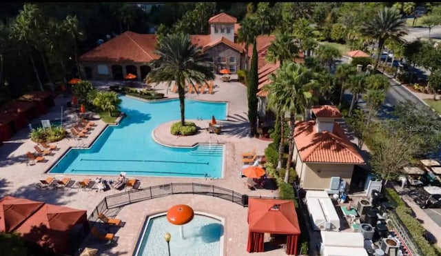 view of pool with a patio area