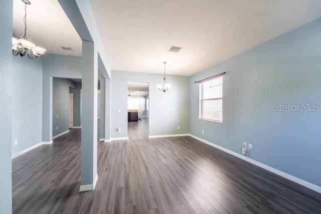 interior space featuring dark hardwood / wood-style floors