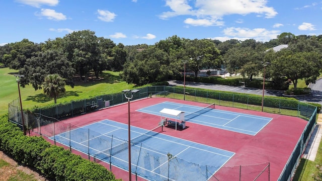 view of tennis court