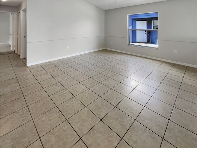 view of tiled empty room