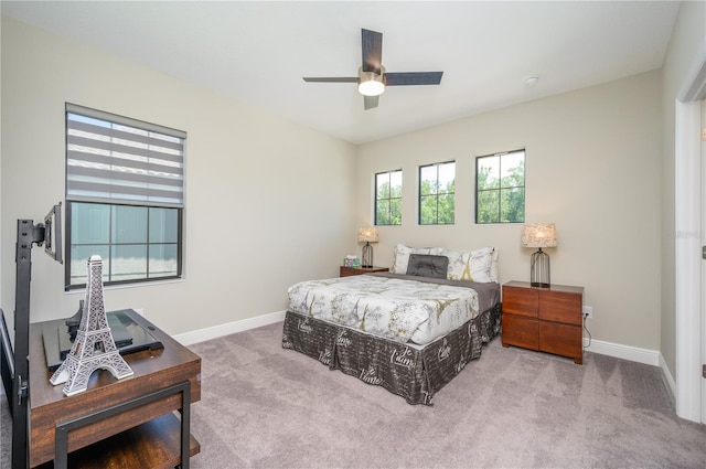 291 Mossy River Ct, Brandon, FL 33511 - carpeted bedroom featuring a ceiling fan and baseboards