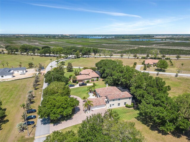 drone / aerial view featuring a rural view