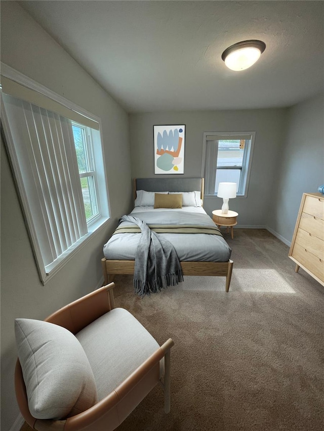 bedroom featuring carpet floors