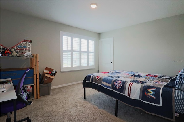 bedroom featuring carpet floors