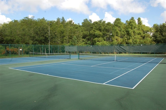 view of tennis court