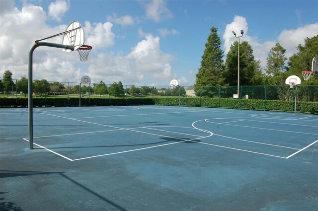 view of sport court