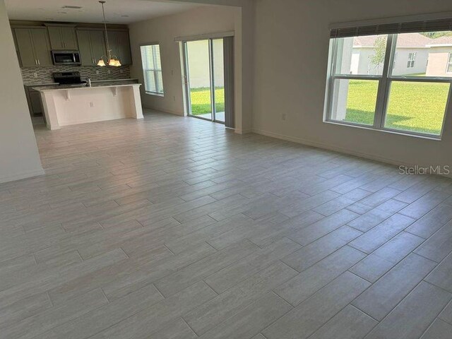 view of unfurnished living room