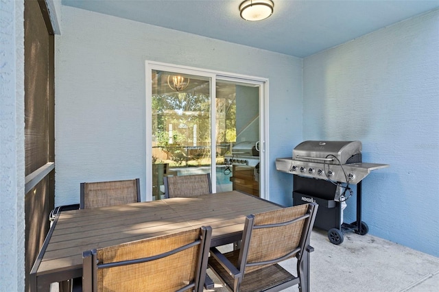 view of patio / terrace featuring area for grilling