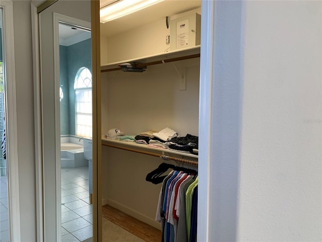 view of closet