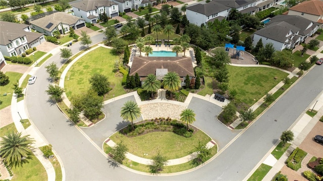 bird's eye view featuring a residential view