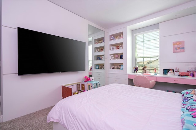 bedroom featuring carpet flooring