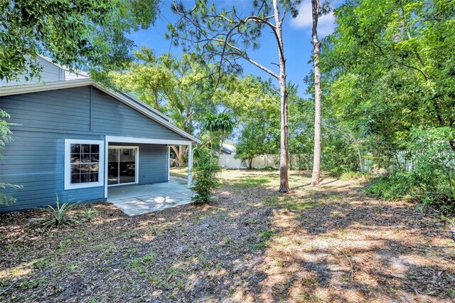 view of yard featuring a patio area