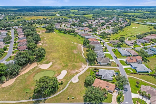 bird's eye view with a residential view and golf course view