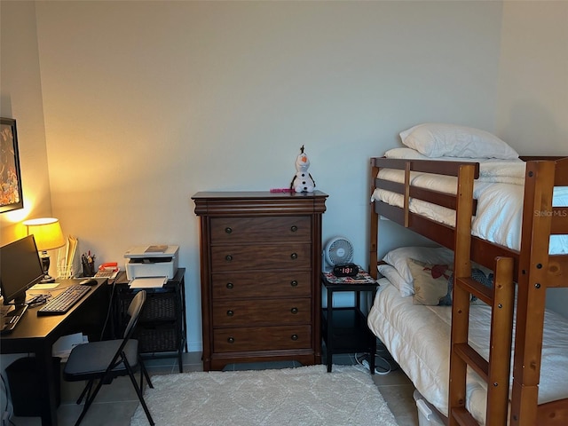 view of tiled bedroom