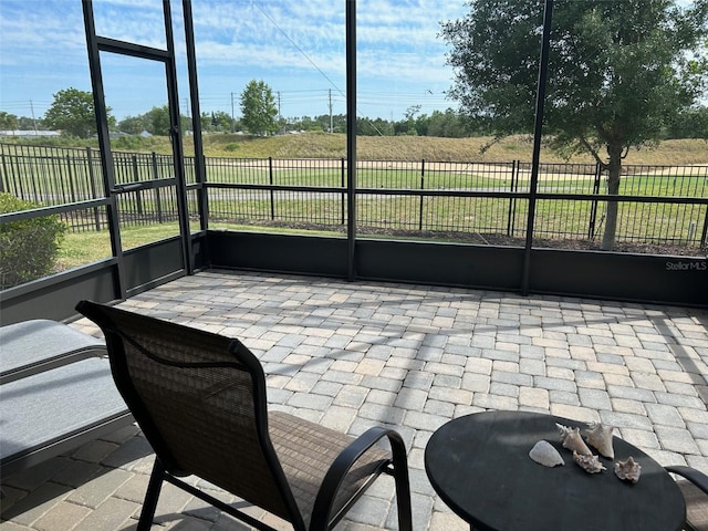 view of sunroom / solarium