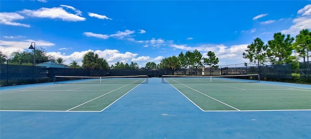 view of tennis court