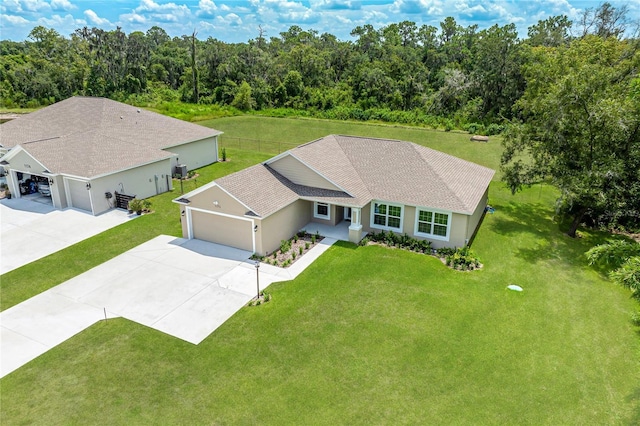 birds eye view of property