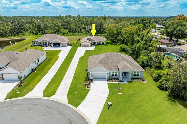 birds eye view of property