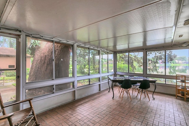 view of sunroom