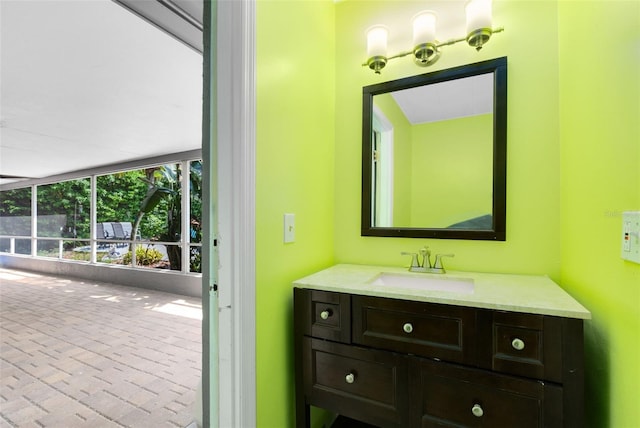 bathroom with vanity