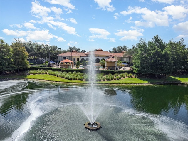 view of water feature