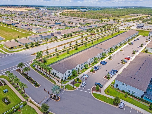 aerial view featuring a residential view