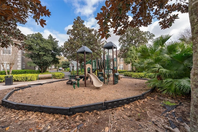 view of jungle gym