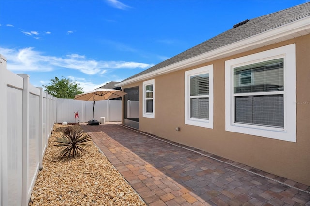 exterior space with a patio area