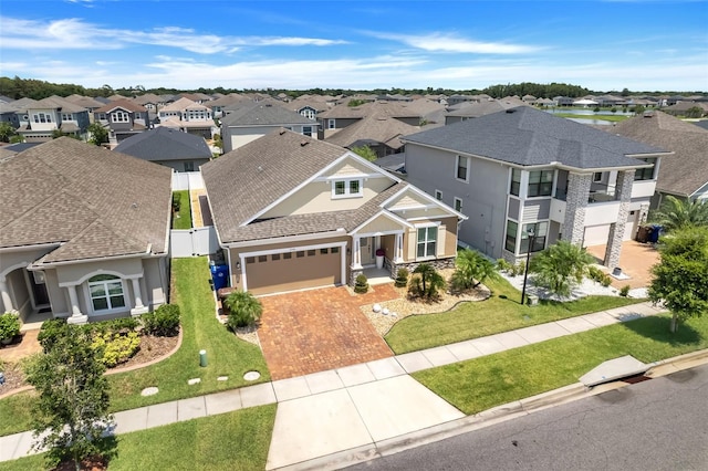 view of front of home with a front lawn