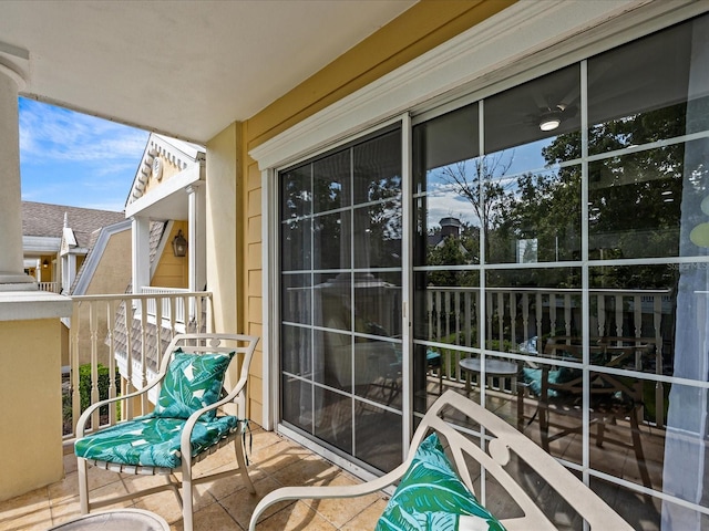 view of balcony