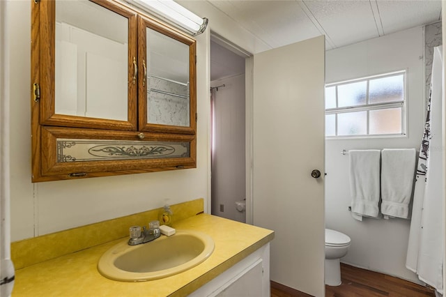 236 Peppertree Ct, Lake Mary, FL 32746 - bathroom featuring vanity, toilet, and wood finished floors