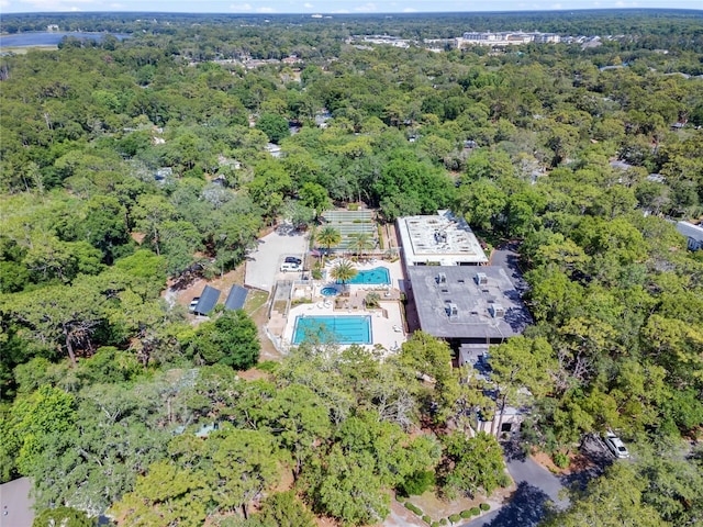 236 Peppertree Ct, Lake Mary, FL 32746 - aerial overview of property's location with a forest and a pool area