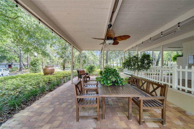236 Peppertree Ct, Lake Mary, FL 32746 - view of patio featuring ceiling fan and outdoor dining space