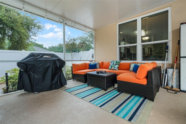 view of sunroom / solarium