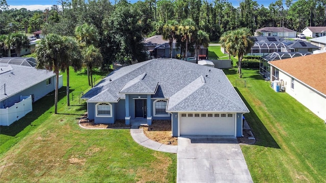 bird's eye view featuring a residential view