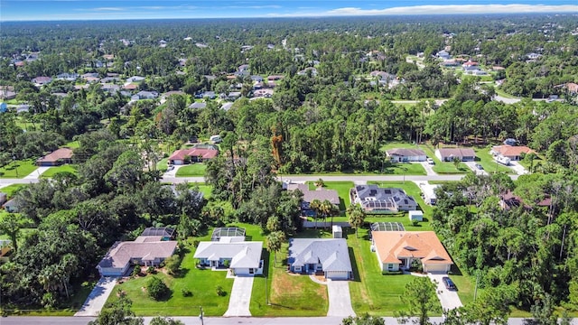 aerial view featuring a residential view